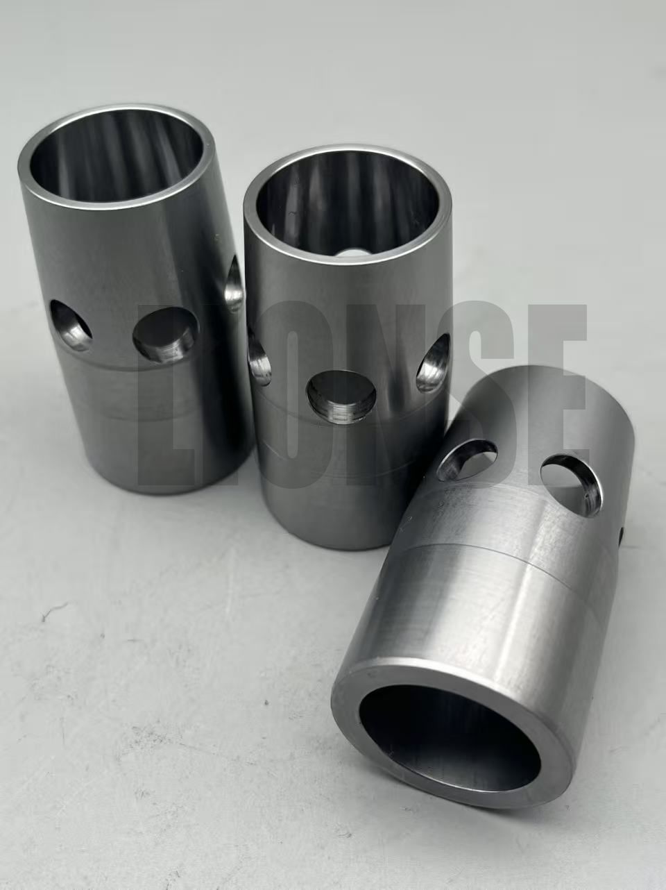 Custom CNC Machined Stainless Steel Sleeve Bushing with Radial Holes